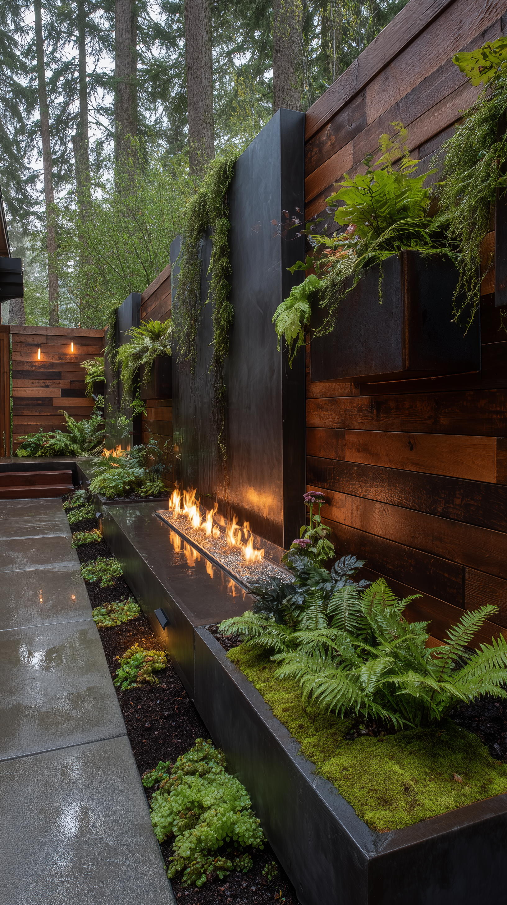 Modern linear fire feature, Rogue Valley