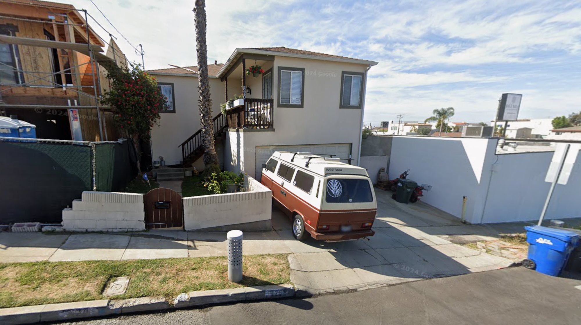 Front-yard renovation in Medford — before